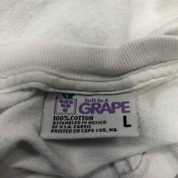 Vintage Soft as a Grape 1997 Cotton T-Shirt Tee Size Large Cape May White B256 5 - Picture 11 of 16